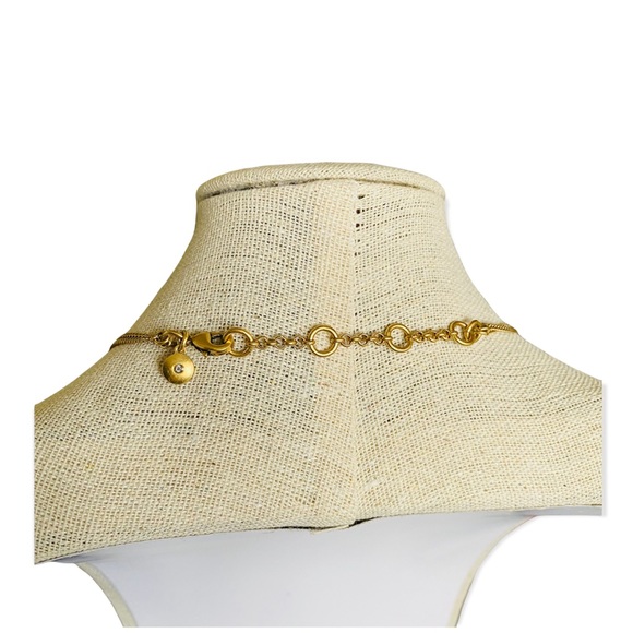 J. Crew Golden Rhinestone Link Necklace - Picture 4 of 8